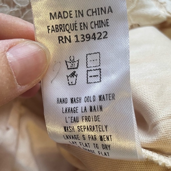 Tobi White Lace Mini Dress Size Large - Picture 11 of 12